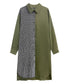 Herringbone Panel Shirt Dress